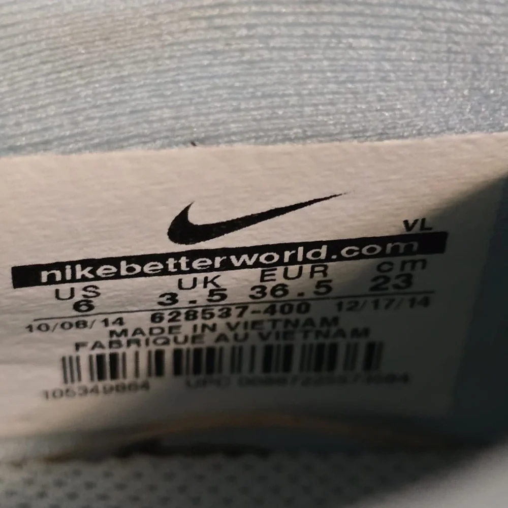 Nike Blue and White Sneakers with Breathable Mesh Nike Lunar Empress‎ Golf Shoes